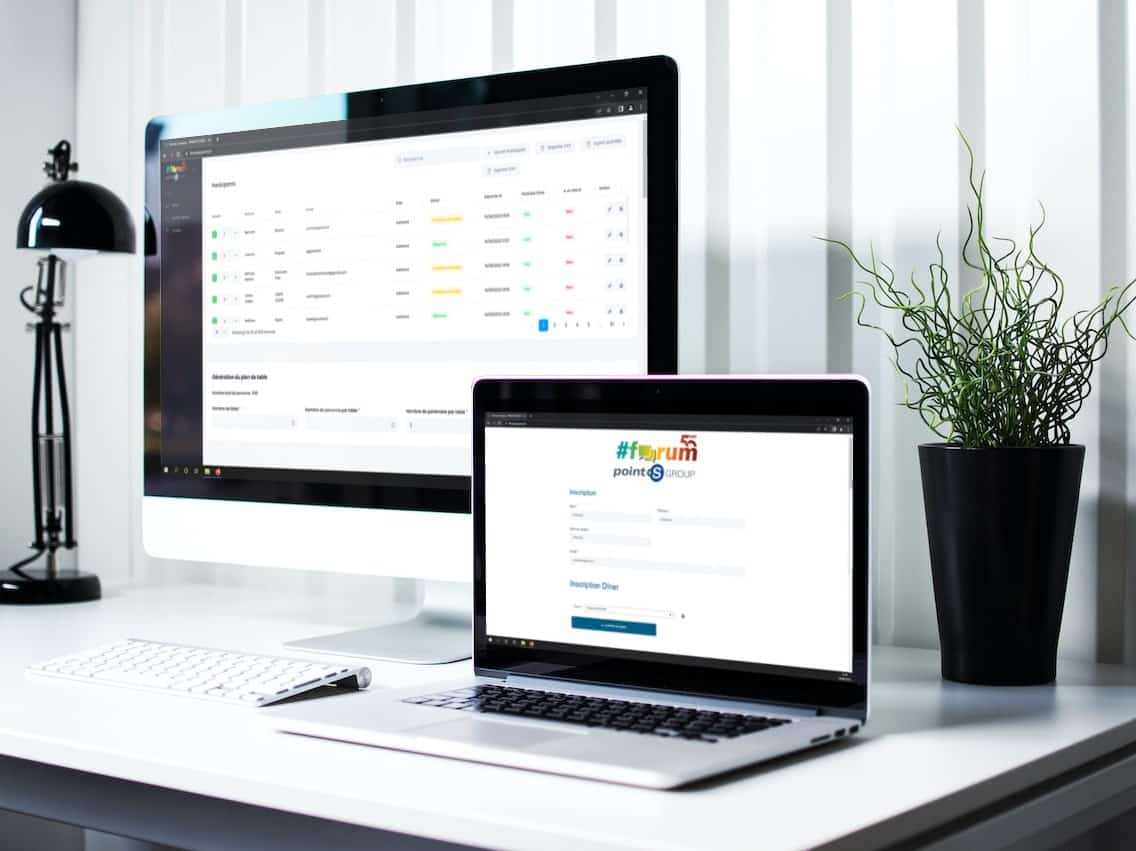 Page d’un site événementiel responsive réalisé par Arkone pour une meilleure gestion des participants