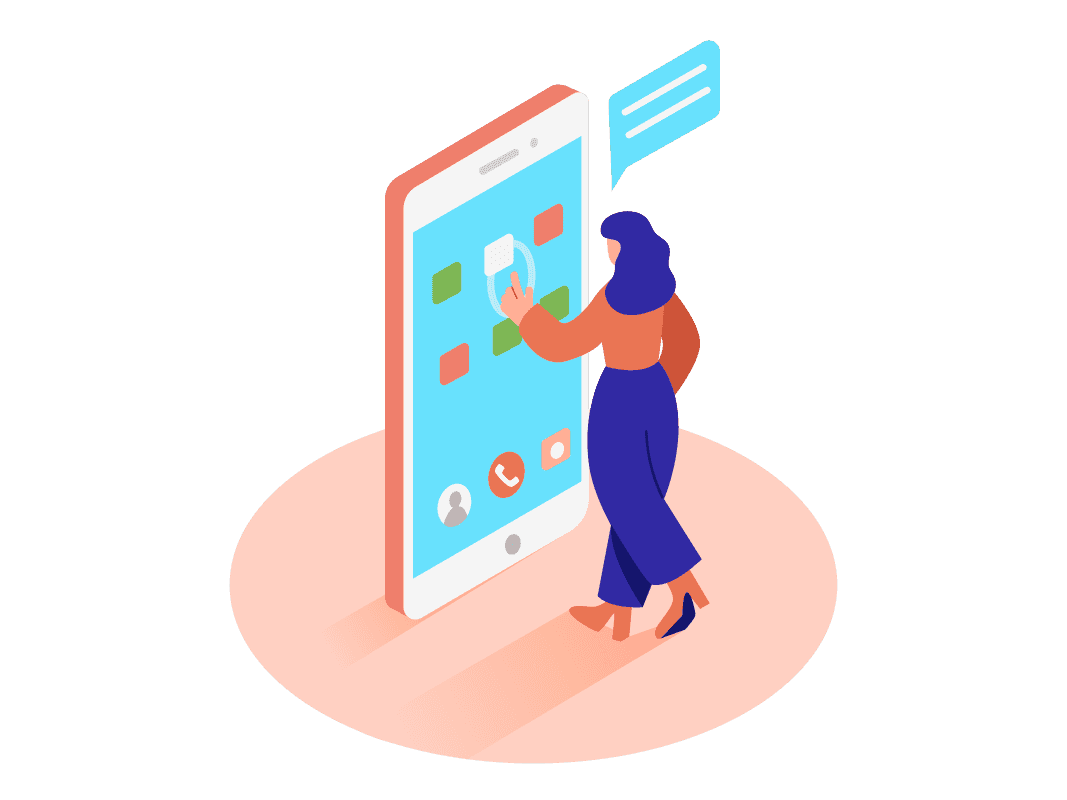 User experience designed for a mobile application