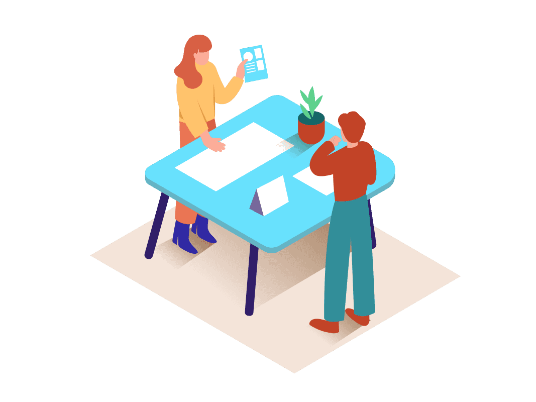 Illustration d’une présentation de projet