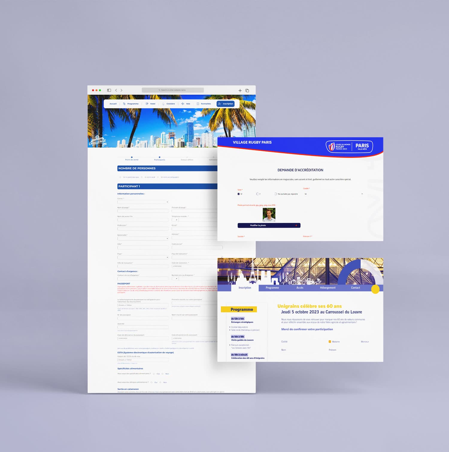 Formulaire d'inscription - développement web urgent