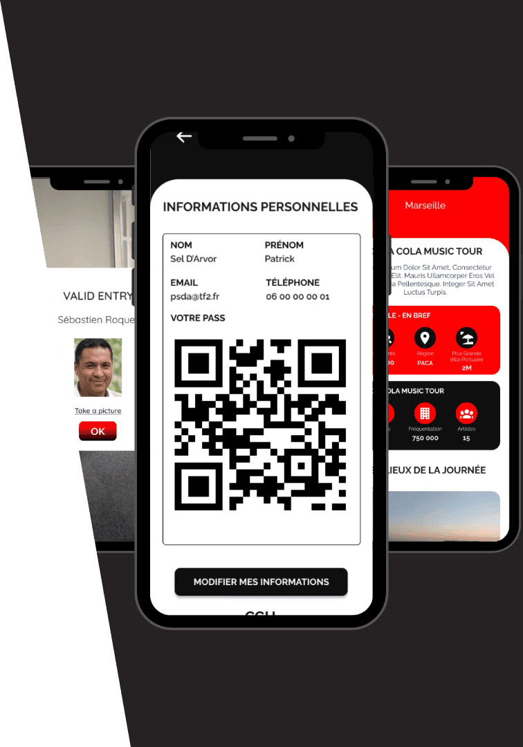Application dédiée Coca-Cola JO 2024 réalisée par Arkone