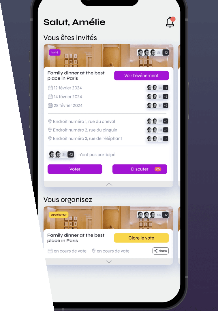 Plateforme de gestion d’événements Wellmeet