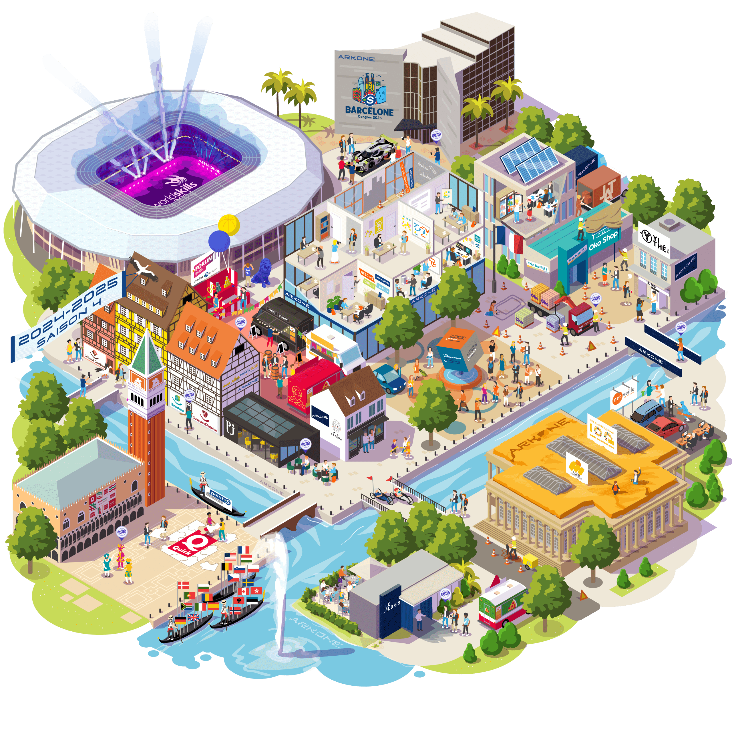 Map récapitulatif de la saison 4 de l'agence web et mobile Arkone