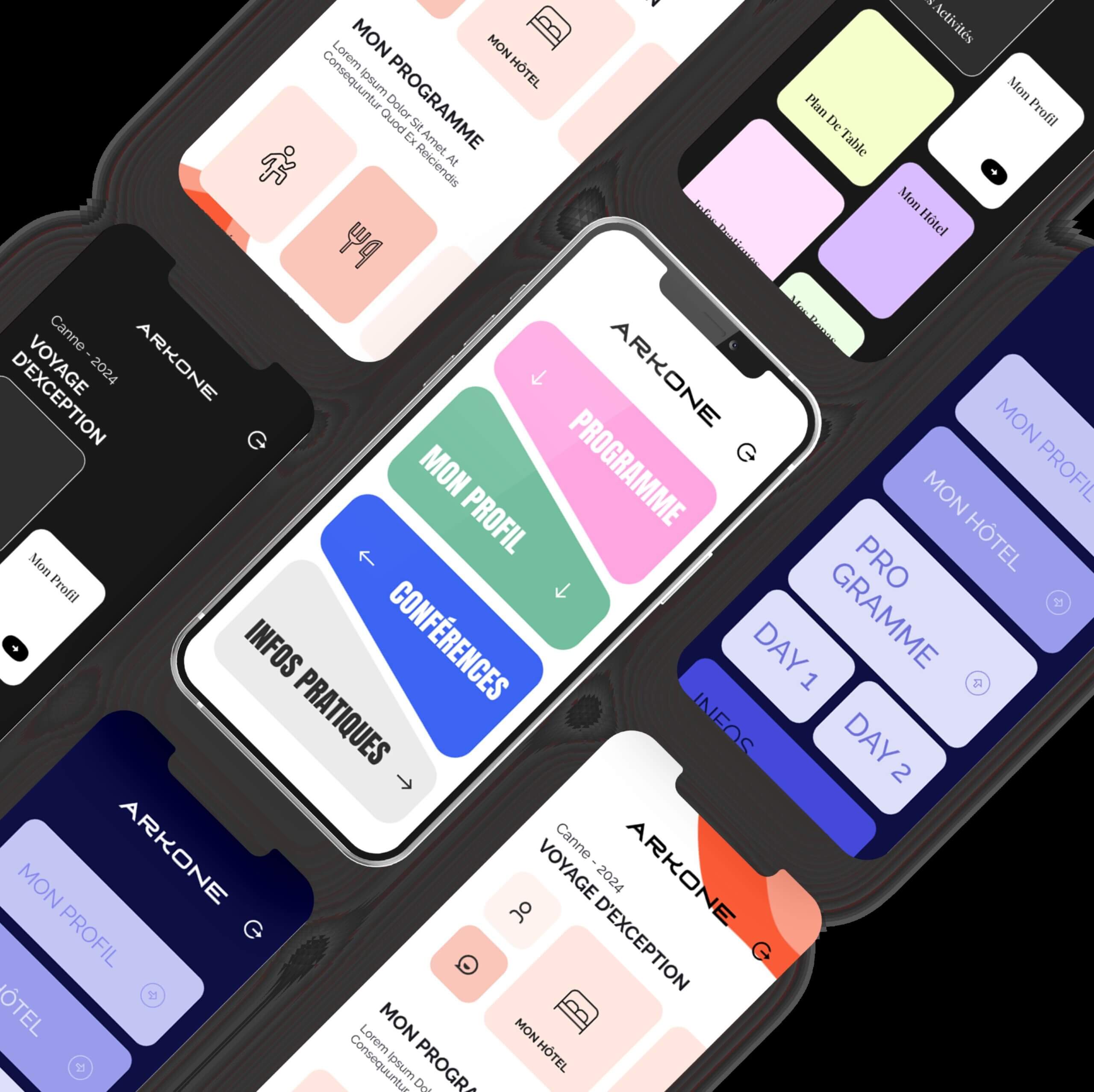 Applications mobile template Applications mobile template